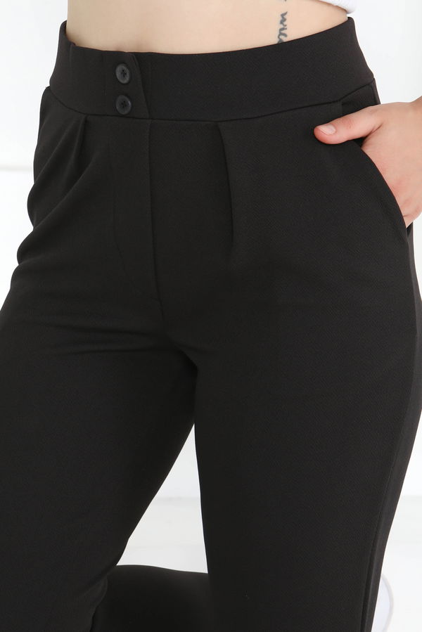 Çift Düğmeli Spor Pantolon - 27352