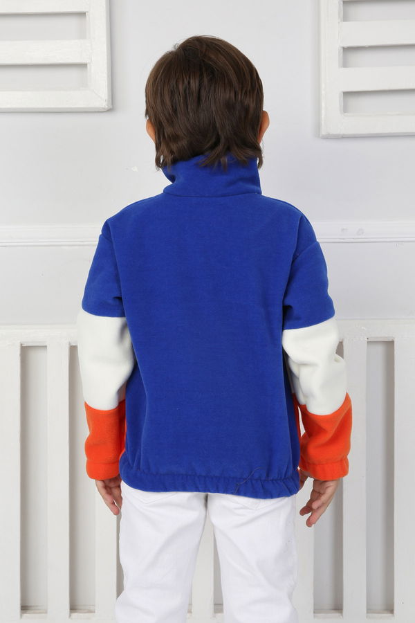 Erkek Çocuk Mavi Renkli Çocuk Polar Sweat - 26724