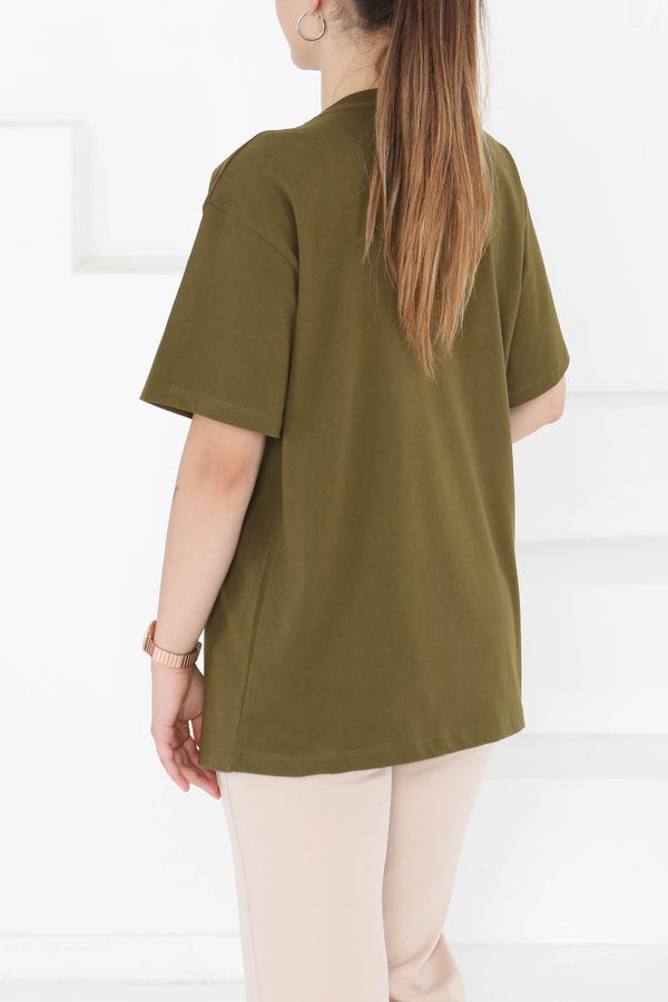 Baskılı Kısa Kollu T-Shirt - 27348