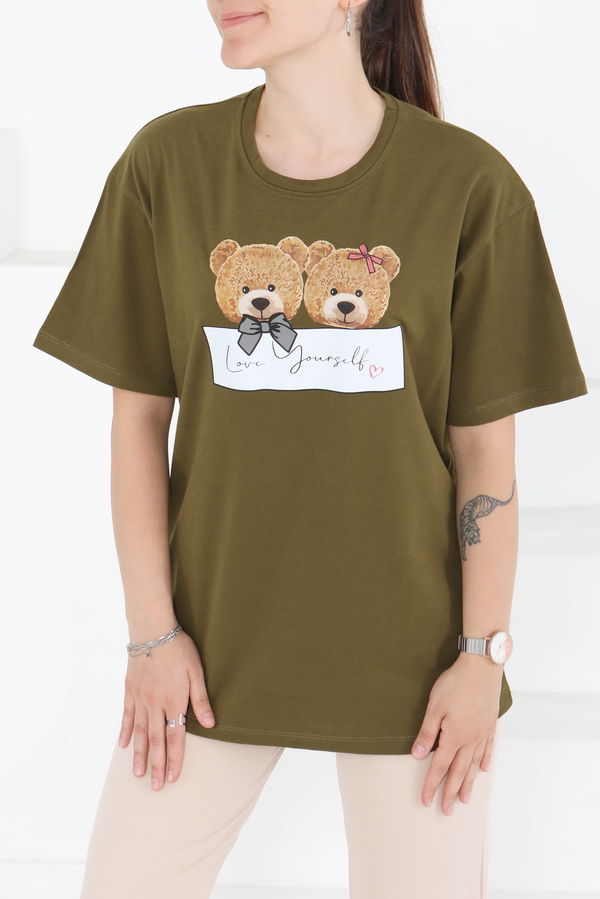 Baskılı Kısa Kollu T-Shirt - 27348
