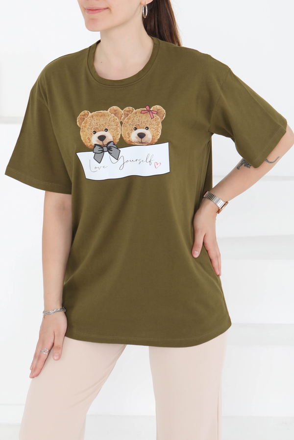 Baskılı Kısa Kollu T-Shirt - 27348