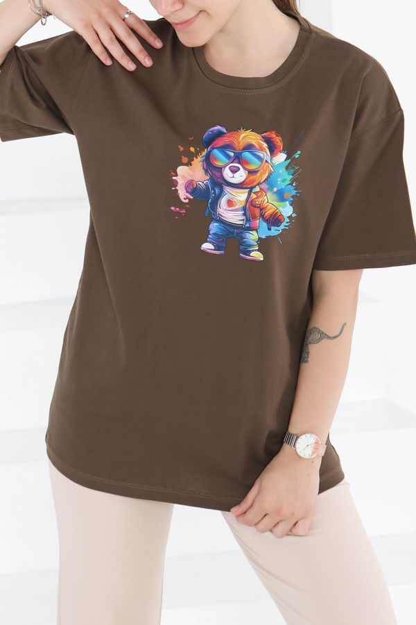 Baskılı Kısa Kollu T-Shirt - 27349