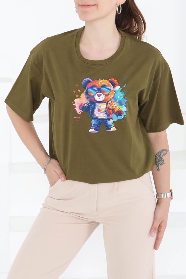 Baskılı Kısa Kollu T-Shirt - 27349