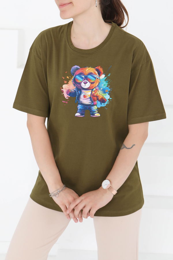 Baskılı Kısa Kollu T-Shirt - 27349