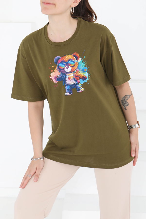 Baskılı Kısa Kollu T-Shirt - 27349