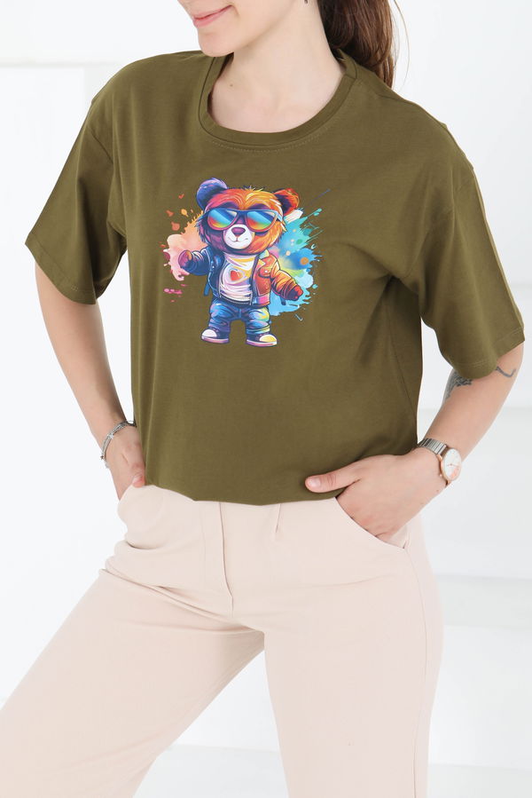 Baskılı Kısa Kollu T-Shirt - 27349