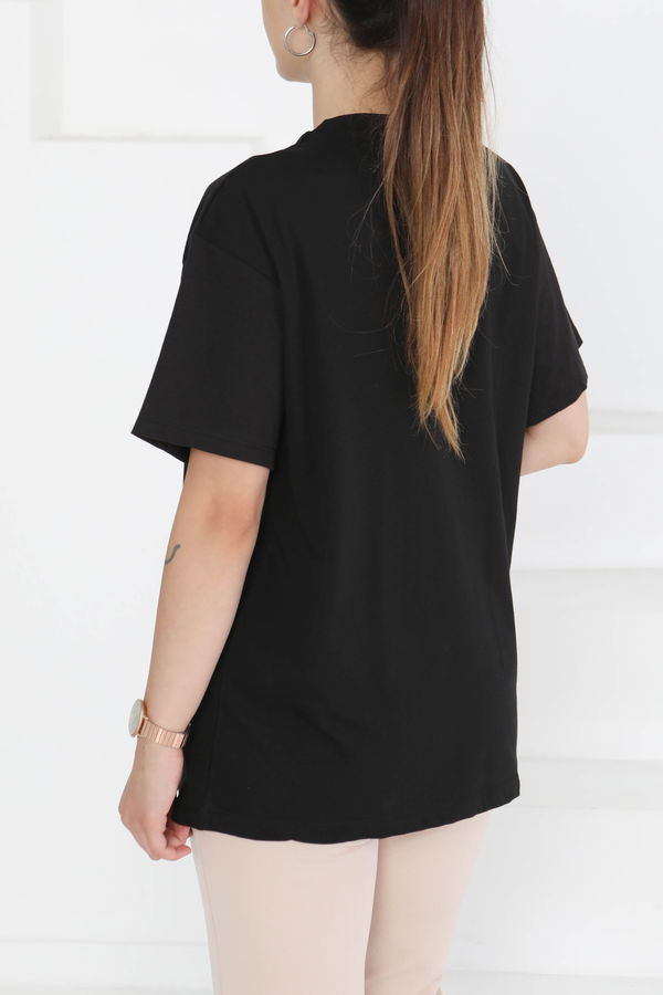Baskılı Kısa Kollu T-Shirt - 27349