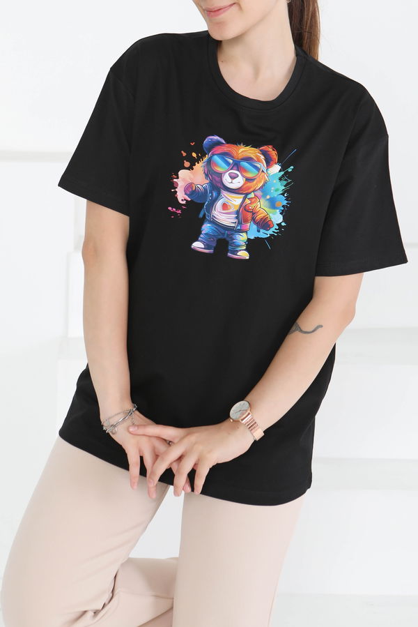 Baskılı Kısa Kollu T-Shirt - 27349