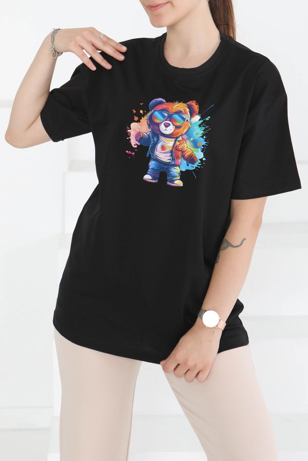 Baskılı Kısa Kollu T-Shirt - 27349