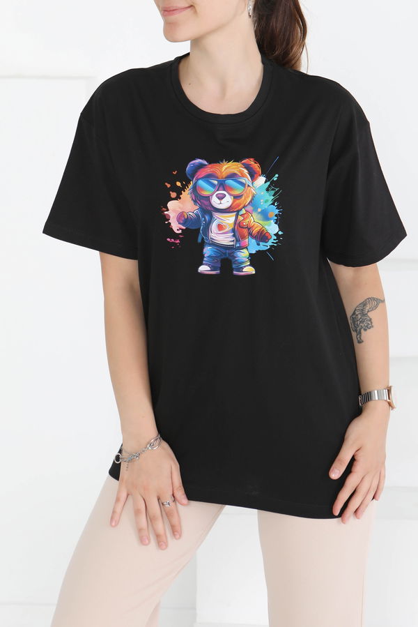 Baskılı Kısa Kollu T-Shirt - 27349