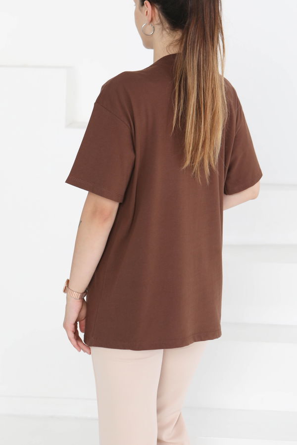 Baskılı Kısa Kollu T-Shirt - 27348