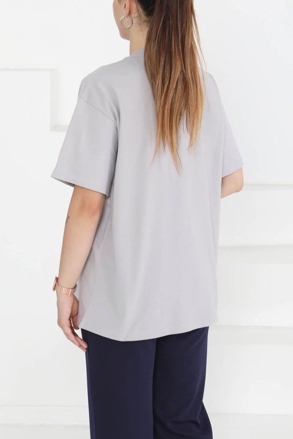 Baskılı Kısa Kollu T-Shirt - 27349