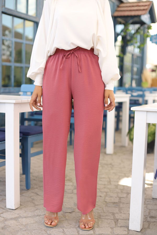 Düz Orta Kadın Pembe 3251 PANTOLON - 3251 PEMBE
