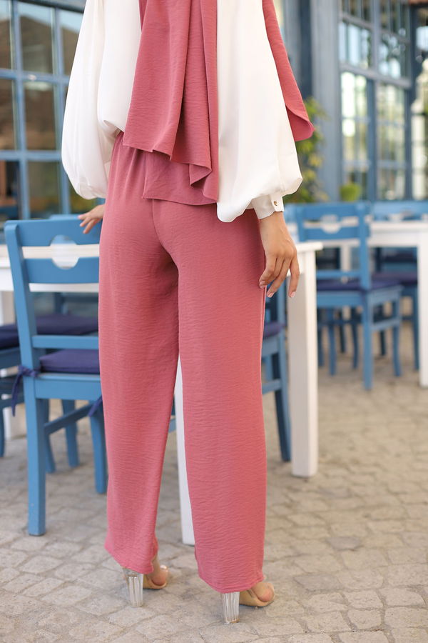 Düz Orta Kadın Pembe 3251 PANTOLON - 3251 PEMBE