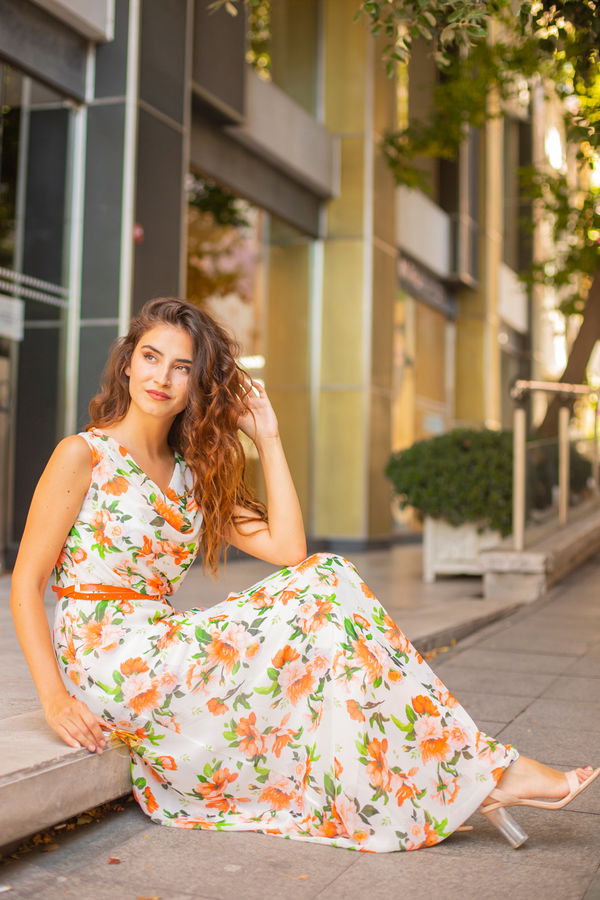 Düz Orta Kadın Turuncu 8464 JİLE KEMER - 8464 TURUNCU
