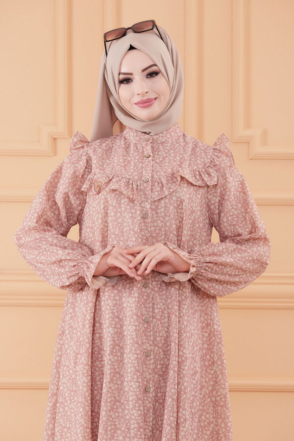Düz Orta Kadın Pembe TUNIK PANTOLON - 20551