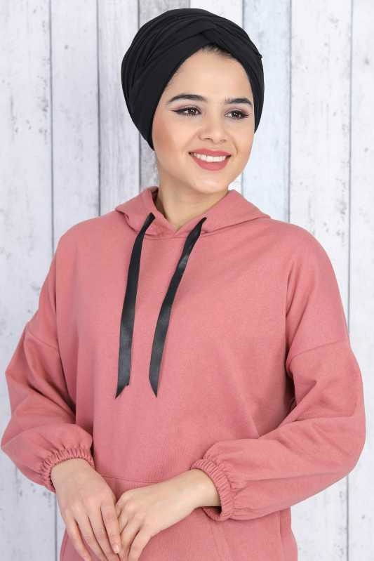 Düz Orta Kadın Pembe Tunik  - 6241