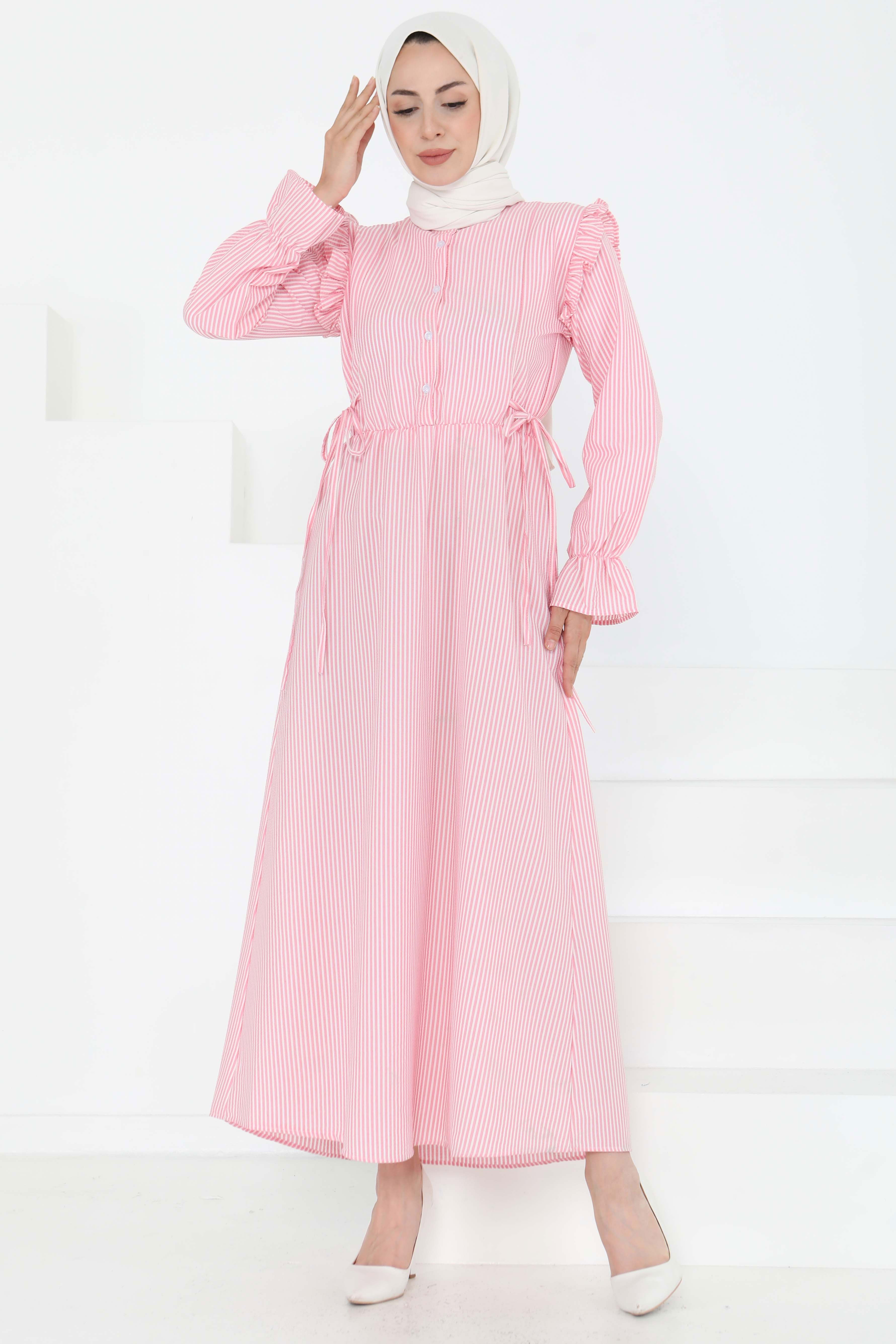 Çizgili Elbise - 27187