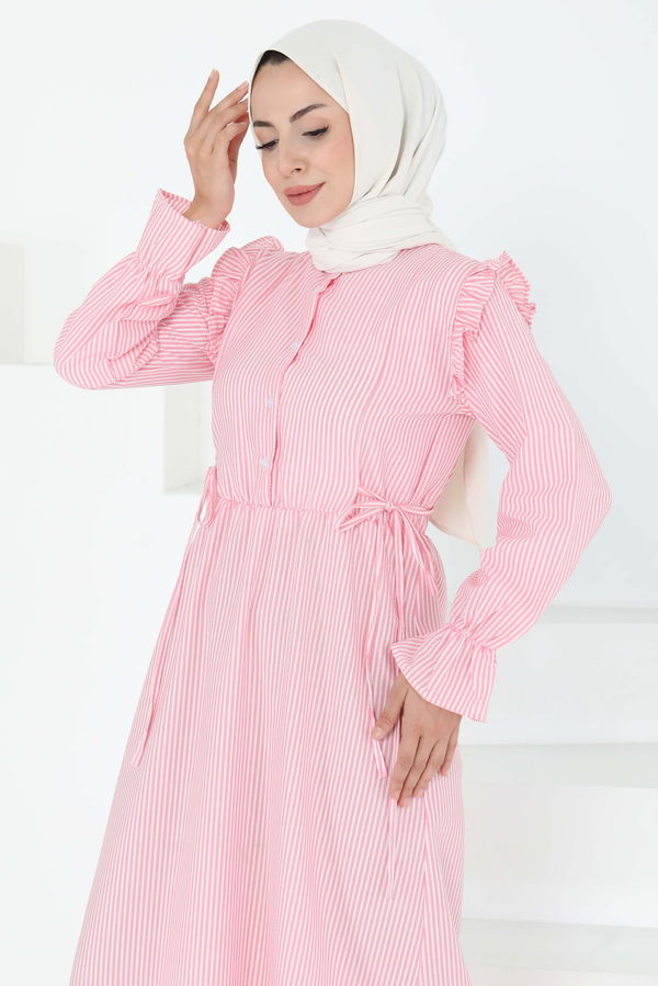 Çizgili Elbise - 27187