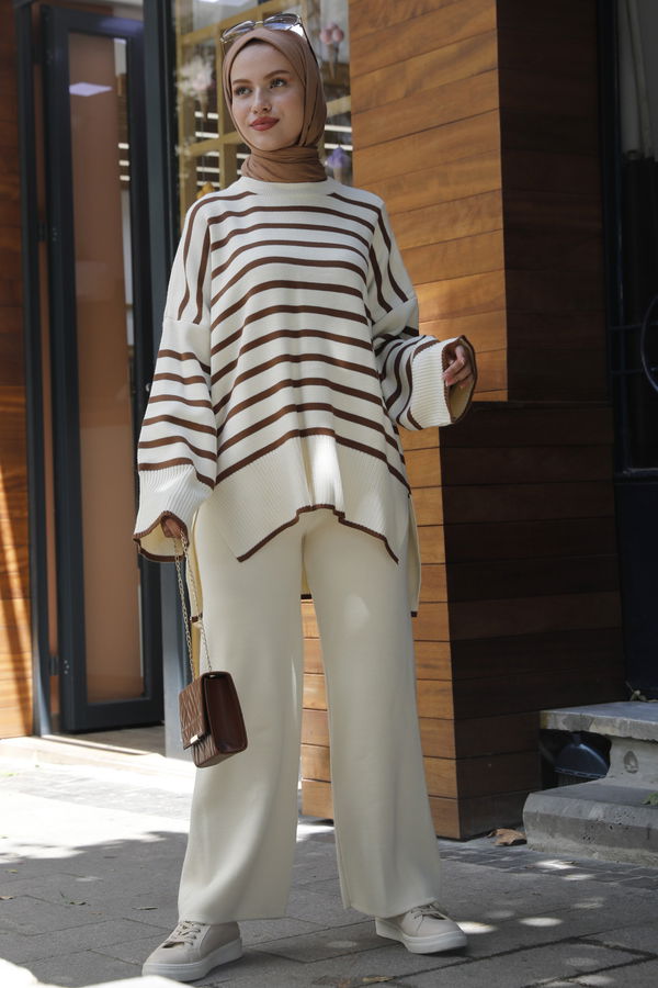 Tunik Pantolon Bej - 21125 BEJ