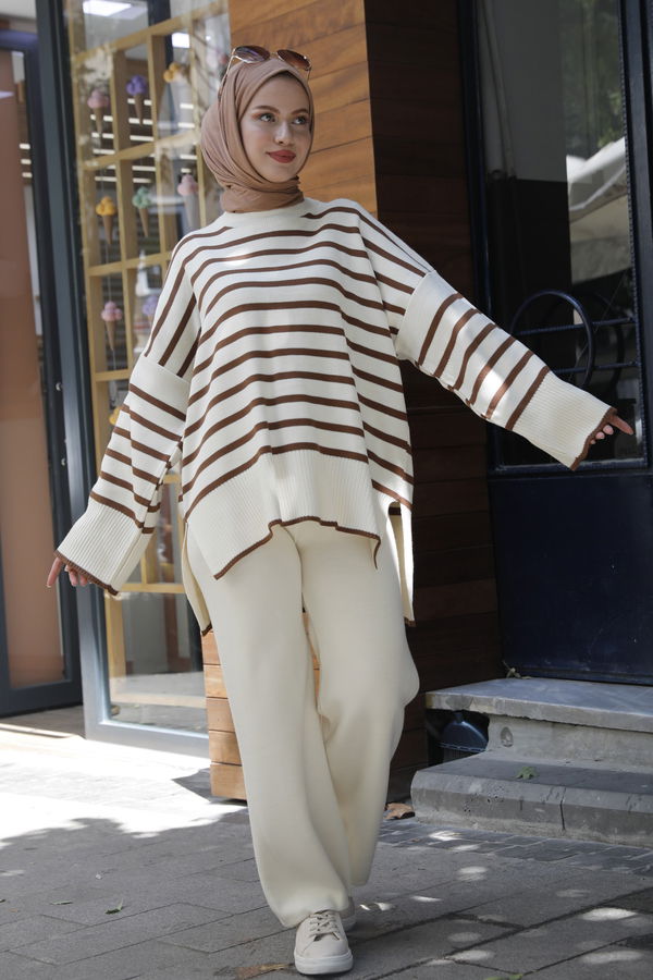Tunik Pantolon Bej - 21125 BEJ