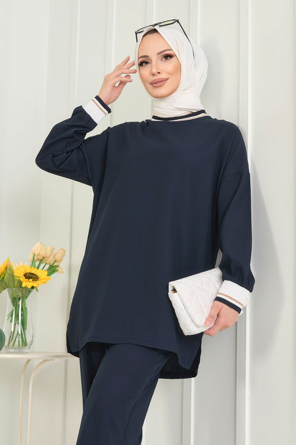 Tunik Pantolon Lacivert - 11402