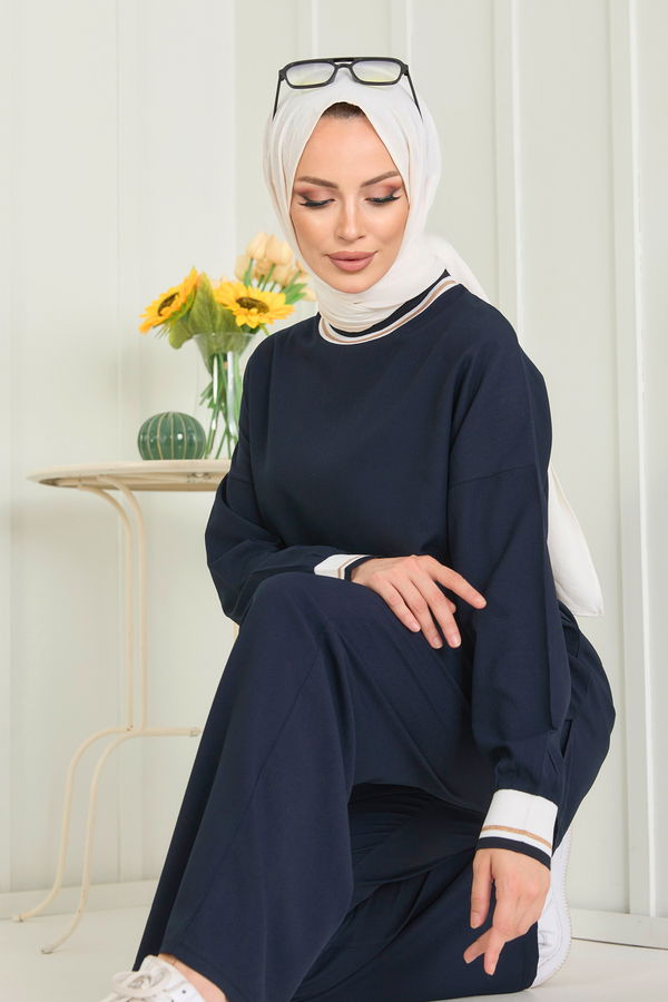 Tunik Pantolon Lacivert - 11402