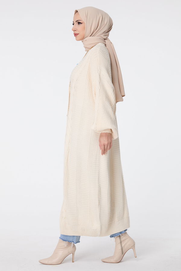 Triko Hırka Ekru - 23593