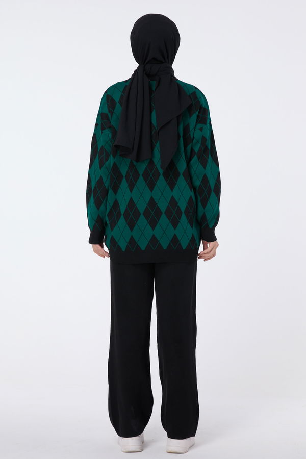 Triko Tunik Pantolon Yeşil - 23645