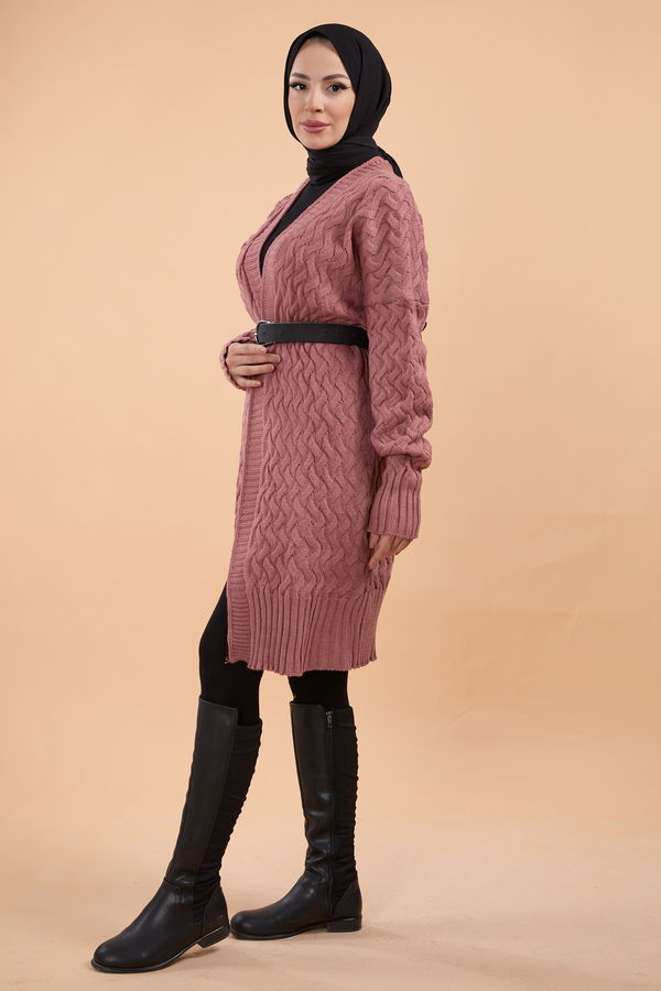 Triko Hırka Pembe - 23766