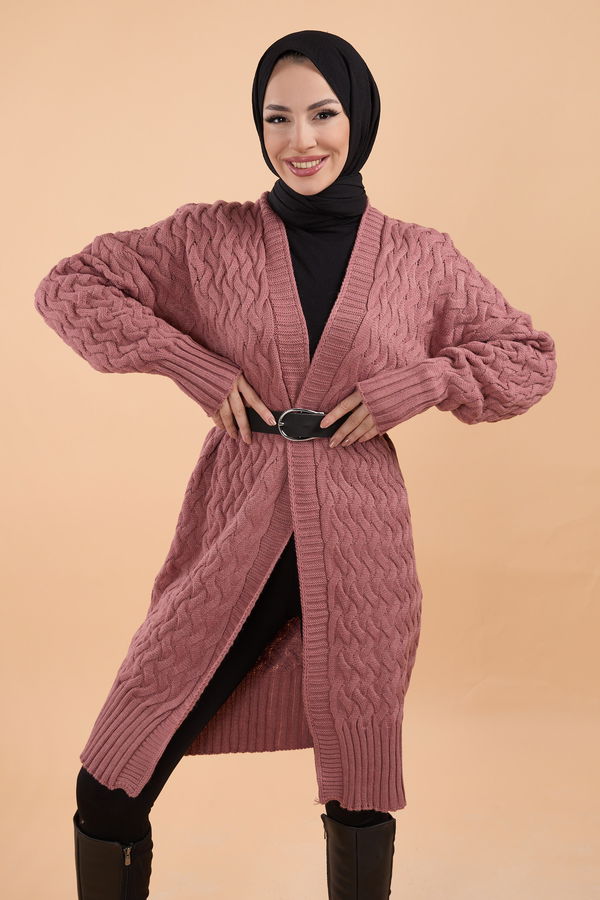 Triko Hırka Pembe - 23766