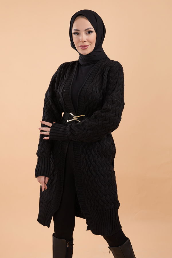 Triko Hırka Siyah - 23766