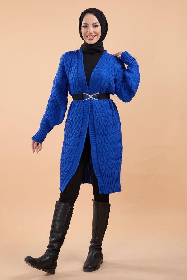 Triko Hırka Mavi - 23766
