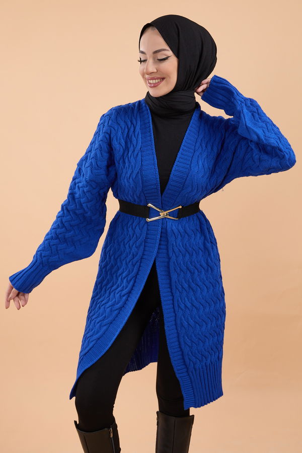 Triko Hırka Mavi - 23766