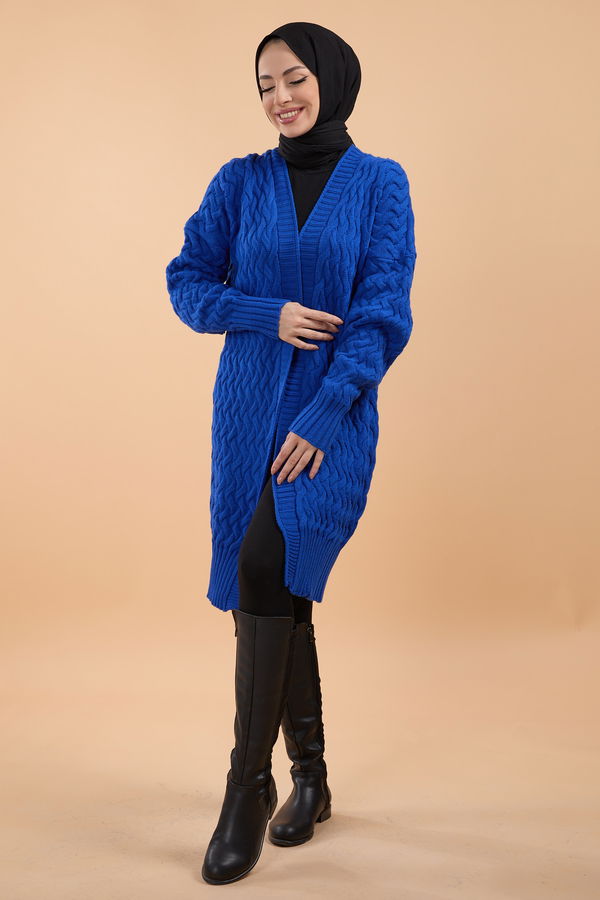 Triko Hırka Mavi - 23921 MAVİ