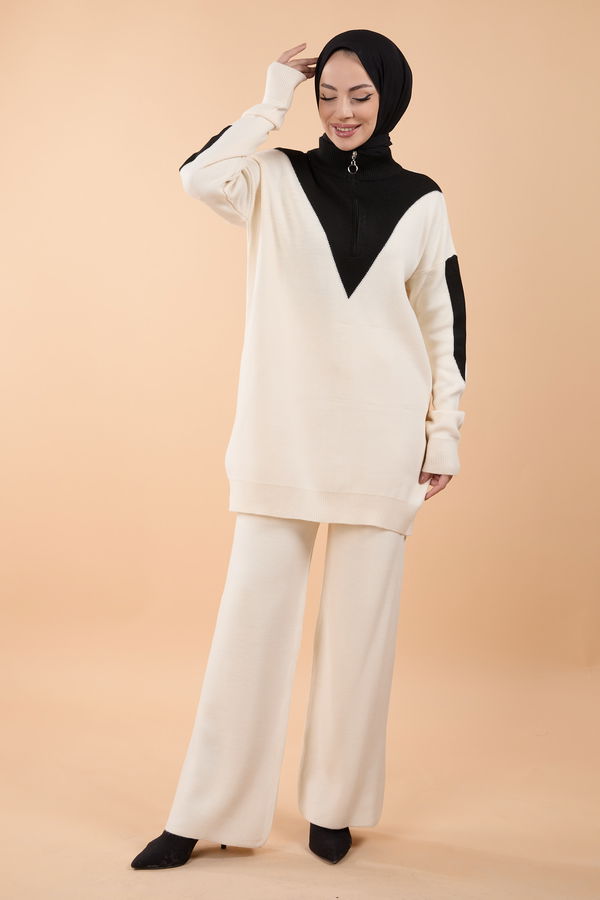 Triko Tunik Pantolon Bej - 23792 BEJ