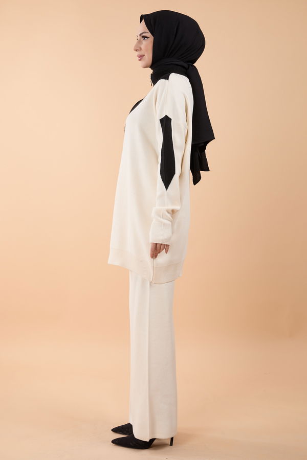 Triko Tunik Pantolon Bej - 23792 BEJ