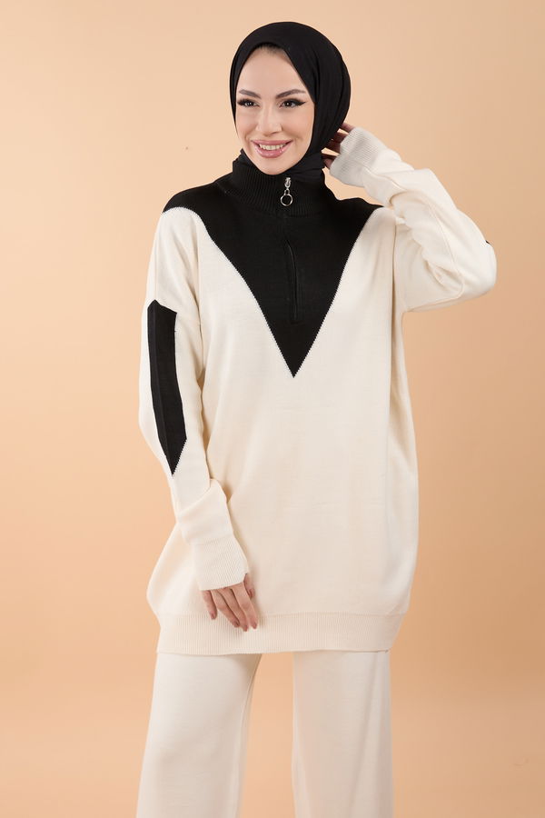 Triko Tunik Pantolon Bej - 23792 BEJ