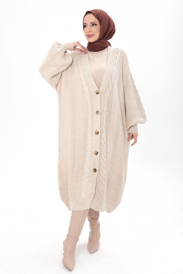 Triko Hırka Bej - 23593 BEJ