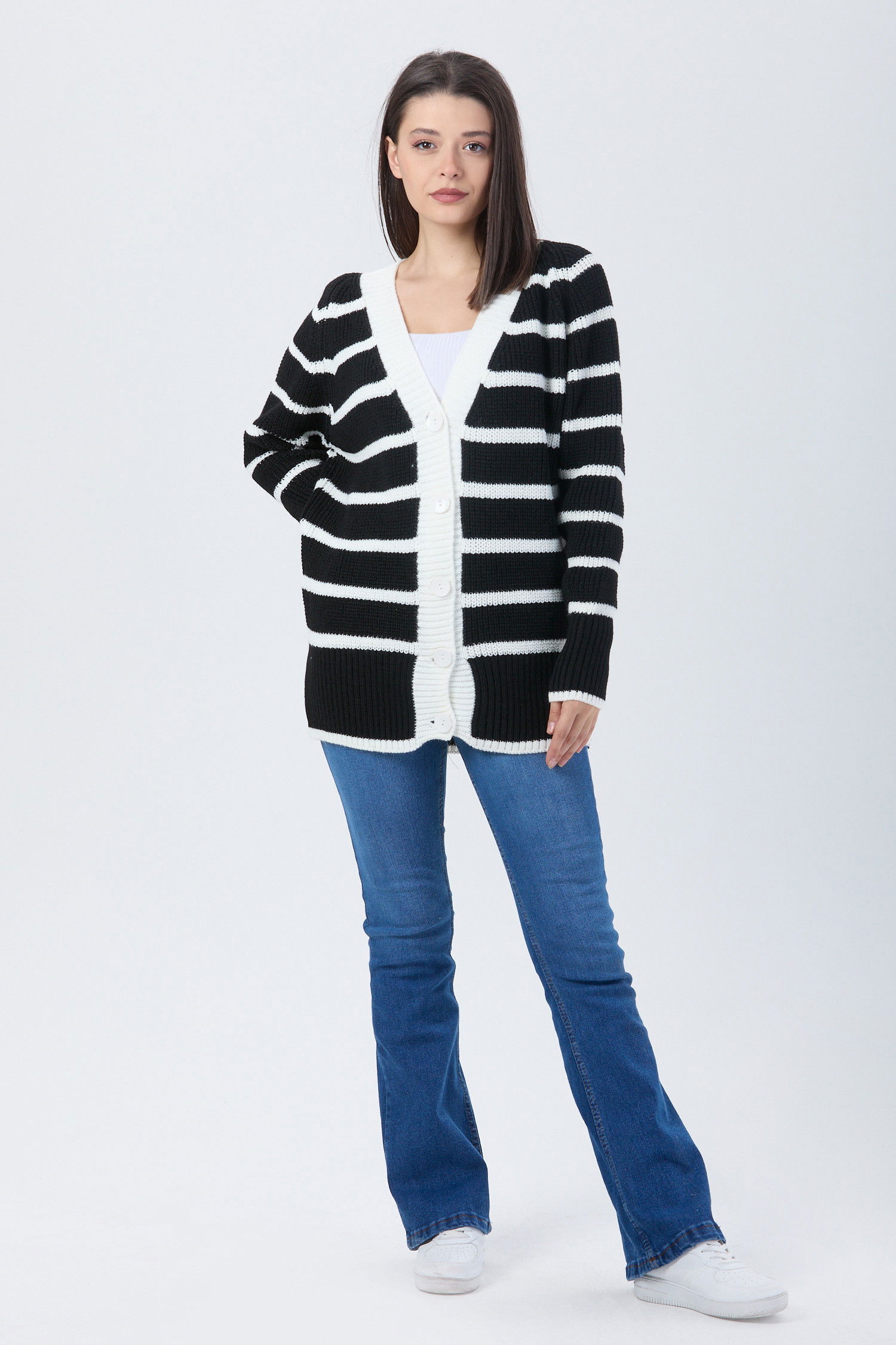 Triko Hırka Beyaz - 23769 BEYAZ