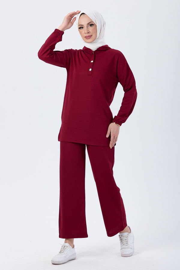 Tunik Pantolon Bordo - 13078