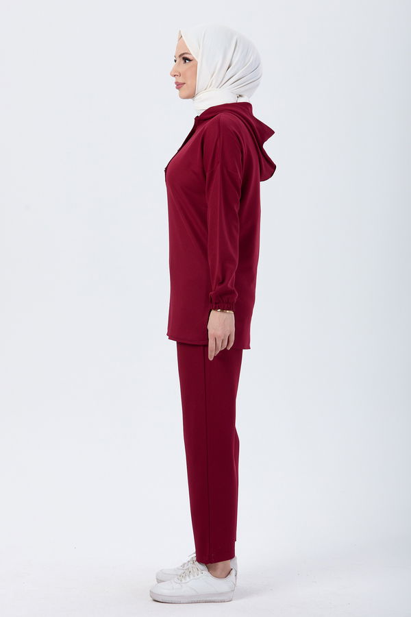Tunik Pantolon Bordo - 13078
