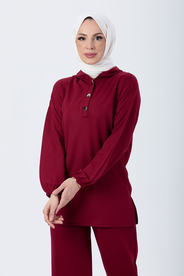 Tunik Pantolon Bordo - 13078