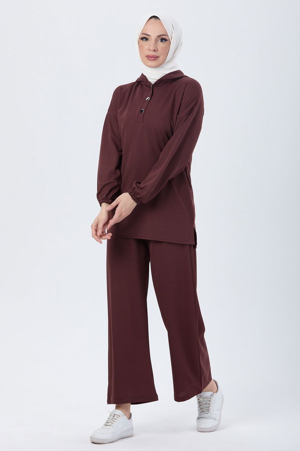 Tunik Pantolon Kahverengi - 13078 KAHVERENGİ