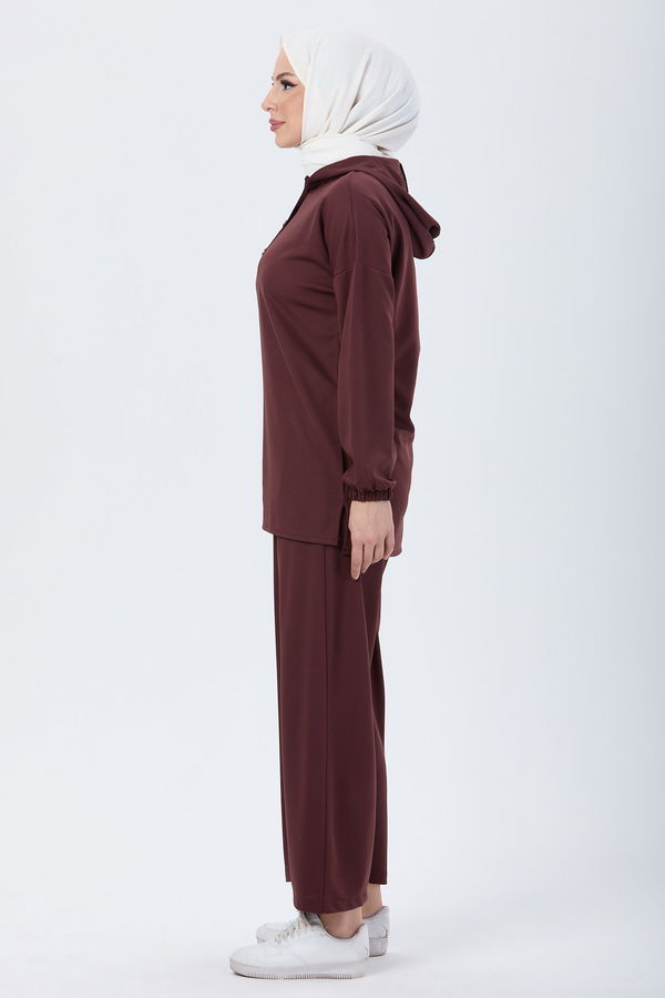 Tunik Pantolon Kahverengi - 13078 KAHVERENGİ