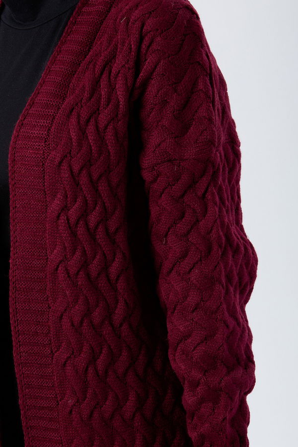 Triko Hırka Bordo - 23921 BORDO