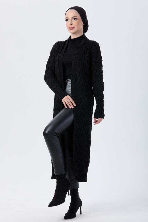 Triko Hırka Siyah - 23921