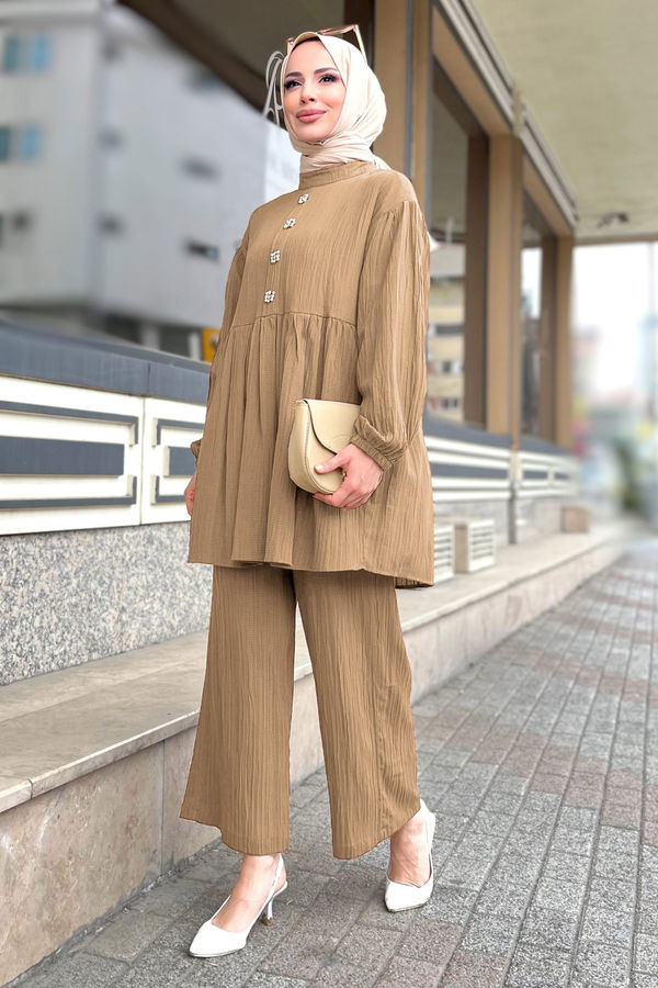 Tunik+Pantolon Taba - 11629