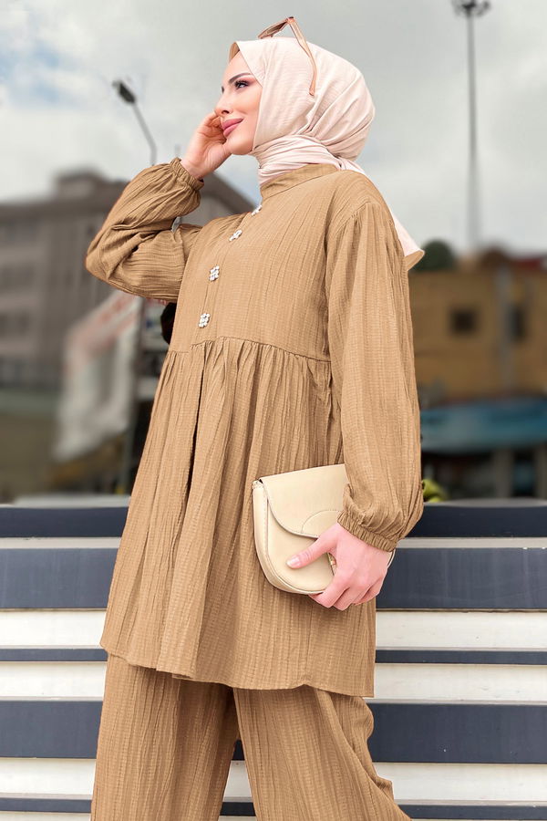 Tunik+Pantolon Taba - 11629
