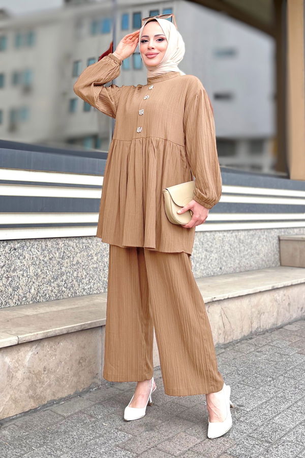 Tunik+Pantolon Taba - 11629